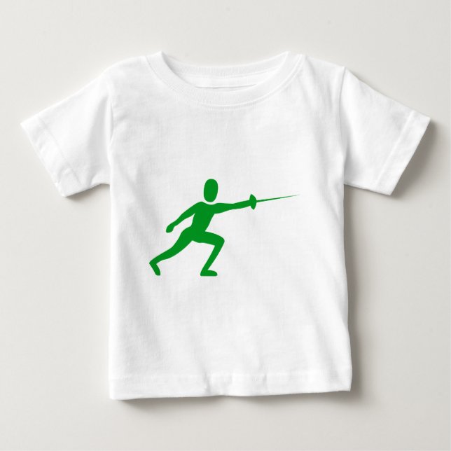 T-shirt Pour Bébé Figure de clôture - Vert d'herbe (Devant)