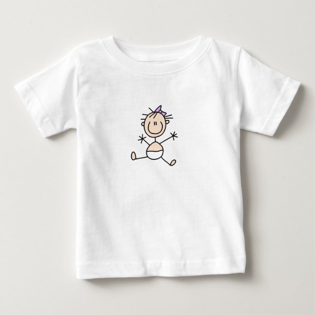 T-shirt Pour Bébé Figure famille Baby Stick (Devant)