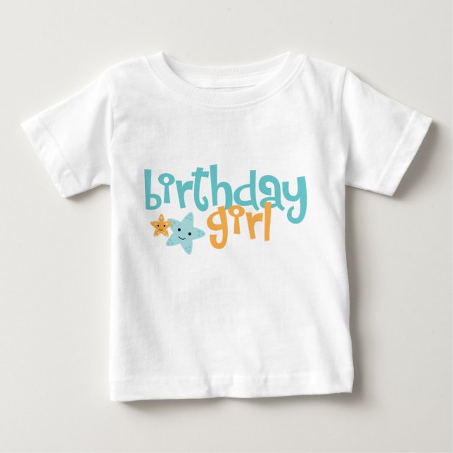 T-shirt Pour Bébé Fille d'anniversaire - Aiguille mignonne (Devant)