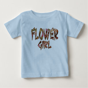 T-shirt Pour Bébé Fille de Fleurs Tee à Volants pour Tout-Petits Per