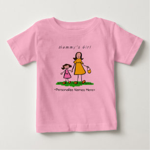 T-shirt Pour Bébé Fille de maman - Brunette Mère & Fille Chemise