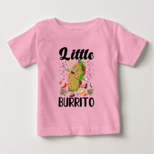 T-shirt Pour Bébé Fille drôle petite burrito mot art