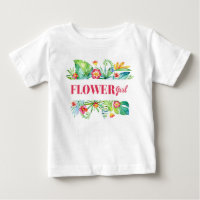Fille Fleur Aquarelle Destination Tropicale Mariag