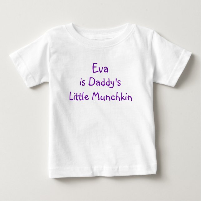 T-shirt Pour Bébé Fille personnalisable - Petite Fille (Devant)