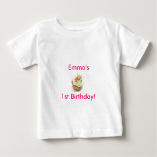 T-shirt Pour Bébé Fille premier anniversaire