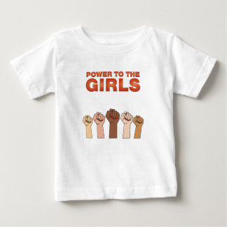 T-shirt Pour Bébé Fille Puissance Femmes Autonomisation Filles forte