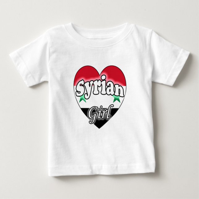 T-shirt Pour Bébé Fille syrienne (Devant)