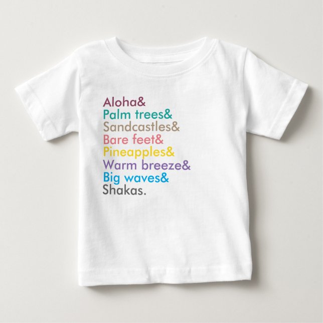 T-shirt Pour Bébé filles aloha sweatshirt (Devant)
