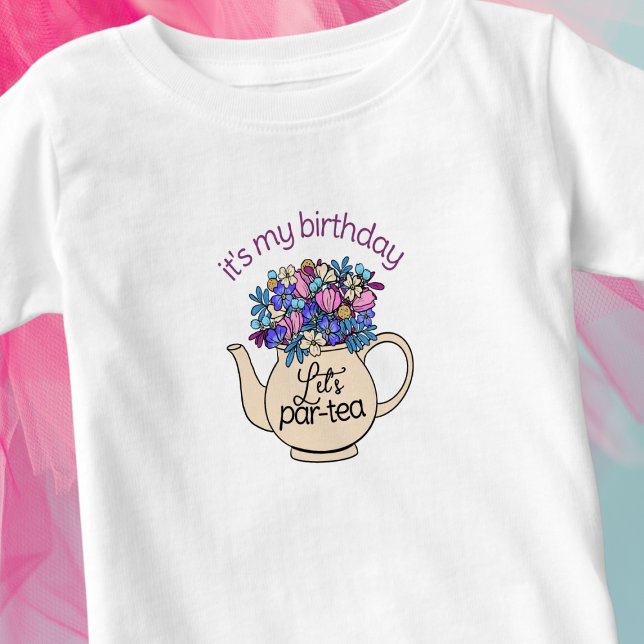 T-shirt Pour Bébé Filles de Par-Tea Anniversaire (Créateur téléchargé)