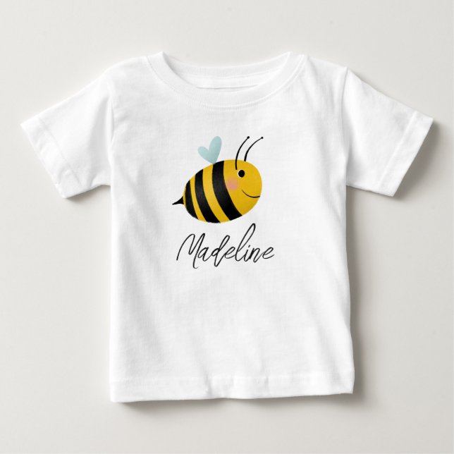 T-shirt Pour Bébé Filles Mignonnes Premier Été Premier Jour de l'Abe (Devant)