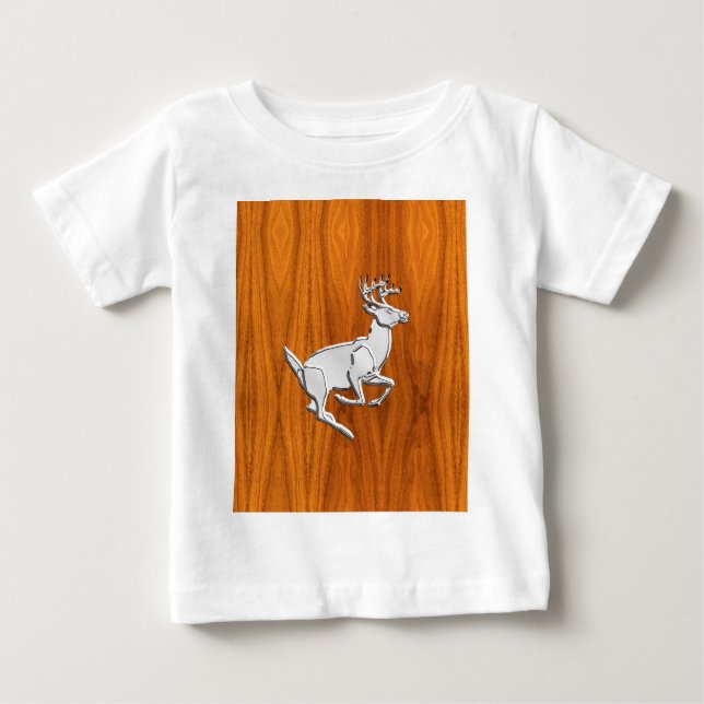 T-shirt Pour Bébé Film d'imprimerie Silver Chrome (Devant)