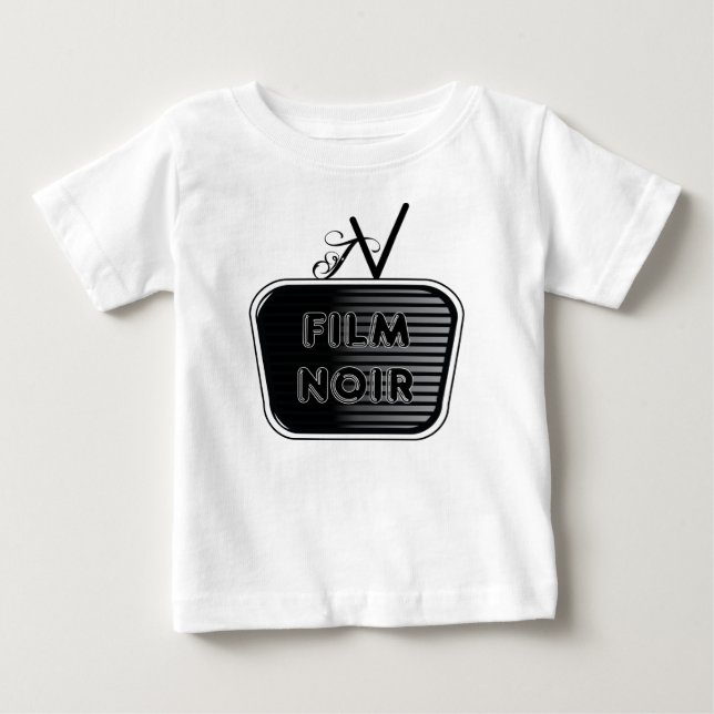 T-shirt Pour Bébé Film Noir (Devant)
