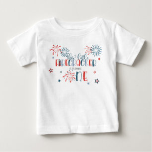 T-shirt Pour Bébé Firecracker tourne une première chemise d'annivers