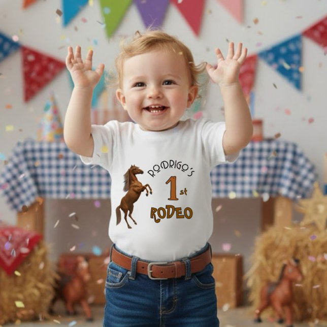 T-shirt Pour Bébé First Rodeo (Créateur téléchargé)