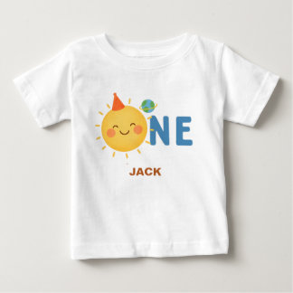 T-shirt Pour Bébé First Trip Around the Sun Personalized Kids Shirt 