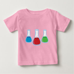 T-shirt Pour Bébé Flacons de la Science