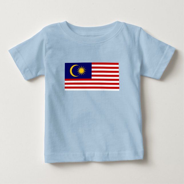 T-shirt Pour Bébé Flag malaisien (Devant)