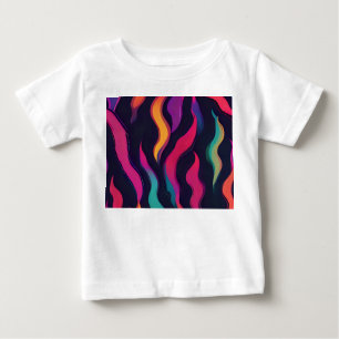T-shirt Pour Bébé Flamme de feu néon