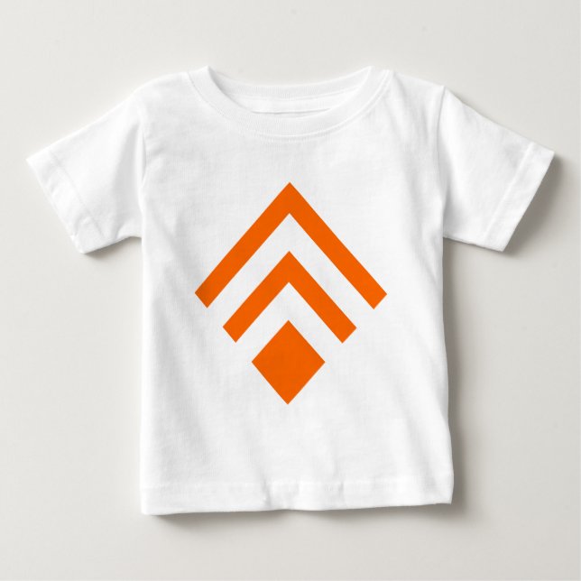 T-shirt Pour Bébé Flèche géométrique 02 - Orange (Devant)