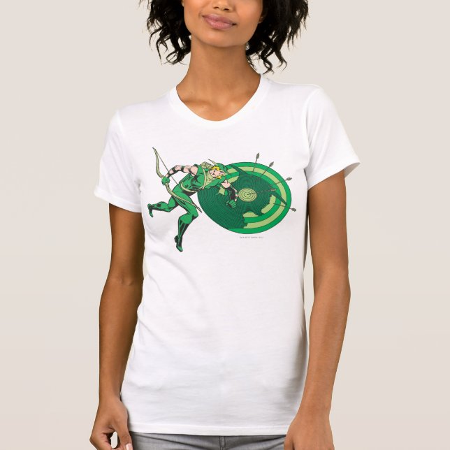 T-shirt Pour Bébé Flèche verte avec cible 2 (Devant)