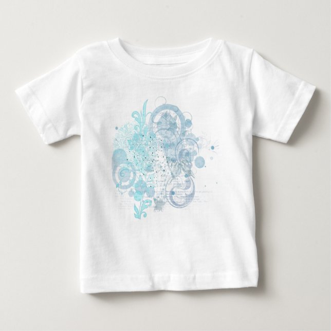 T-shirt Pour Bébé Flèches bleues (Devant)