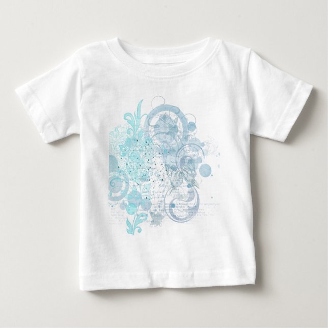 T-shirt Pour Bébé Flèches bleues (Devant)