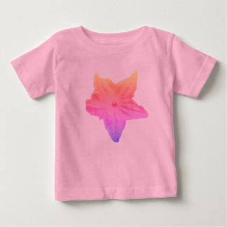T-shirt Pour Bébé Fleur arc-en-ciel déclinée sur une combinaison Tut