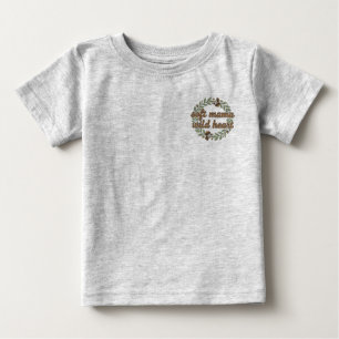 T-shirt Pour Bébé Fleur de champignon rétro SVG Maman esthétique