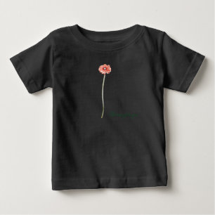 T-shirt Pour Bébé Fleur de Gerbera rouge pâle