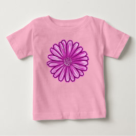 T-shirt Pour Bébé Fleur de marguerite africaine, Illustration réalis