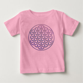 T-shirt Pour Bébé Fleur de vie / Blume des Lebens - timbre violet