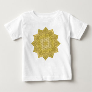 T-shirt Pour Bébé Fleur de Vie - Mandala Indien 4