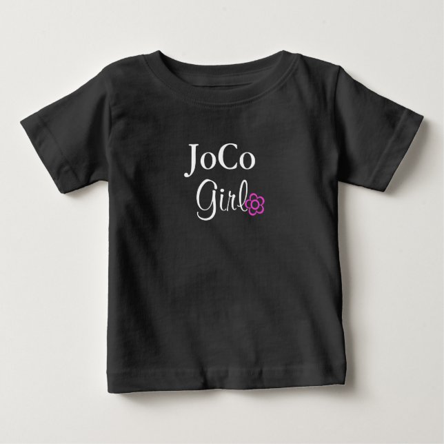 T-shirt Pour Bébé Fleur rose JoCo (Devant)