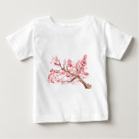 Fleurs de cerisier rose aquarelle peinture