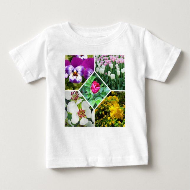 T-shirt Pour Bébé Fleurs de printemps (Devant)