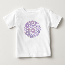 T-shirt Pour Bébé Fleurs mignonnes violettes
