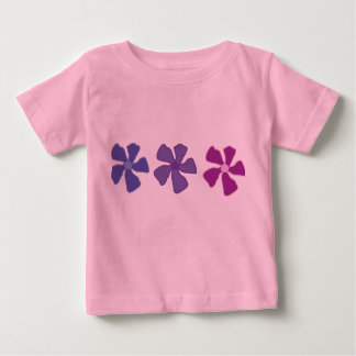 T-shirt Pour Bébé Fleurs violettes : Jeteuses