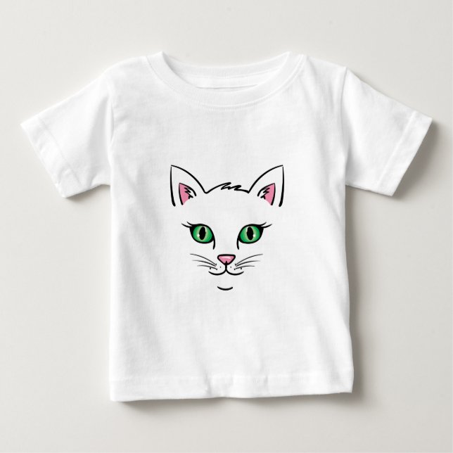 T-shirt Pour Bébé Floating Cat (Devant)