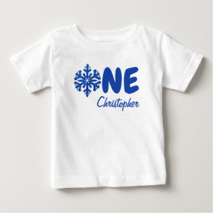 T-shirt Pour Bébé Flocon de neige 1er anniversaire T-shirt bébé