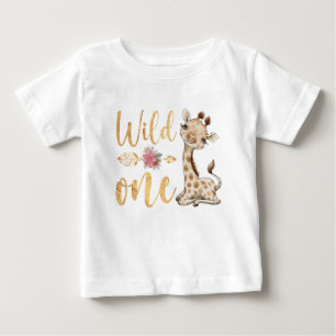 T-shirt Pour Bébé Floral WILD ONE Safari premier anniversaire