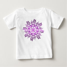 T-shirt Pour Bébé Flore cercles élément pourpre.