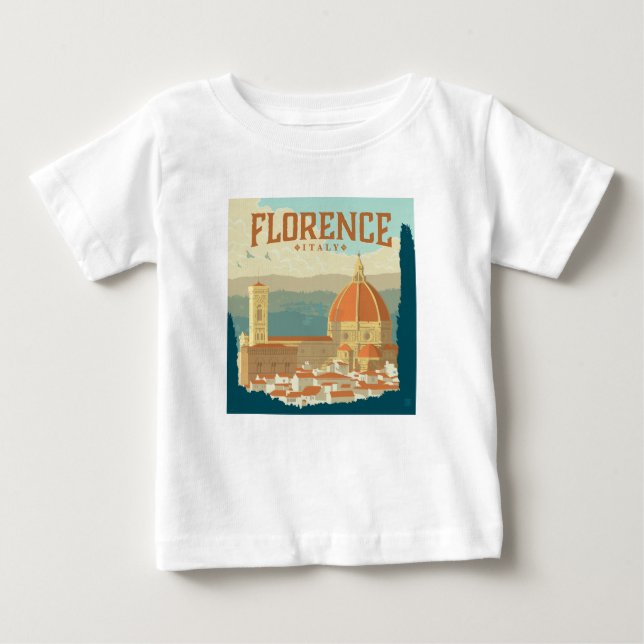 T-shirt Pour Bébé Florence, Italie (Devant)