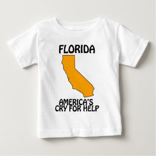 T-shirt Pour Bébé Floride - L'appel à l'aide de l'Amérique