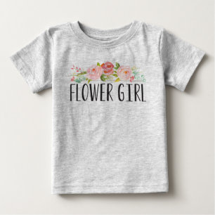 T-shirt Pour Bébé Flower Girl Baby Tee   Bridesmaid