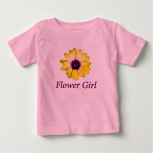 T-shirt Pour Bébé Flower Girl Daisy Mariage