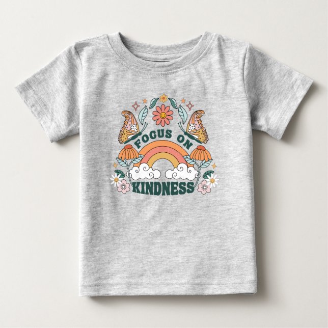 T-shirt Pour Bébé Focus sur la gentillesse graphique Super (Devant)