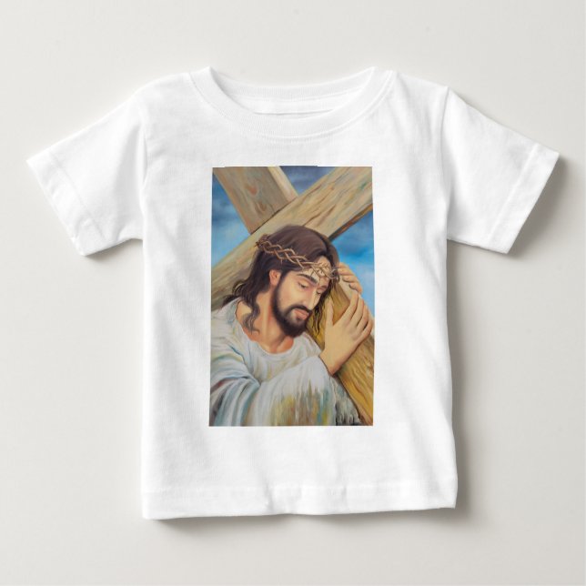 T-shirt Pour Bébé Foi chrétienne Jésus Christ (Devant)