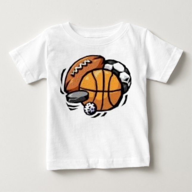 T-shirt Pour Bébé Folâtre des boules (Devant)