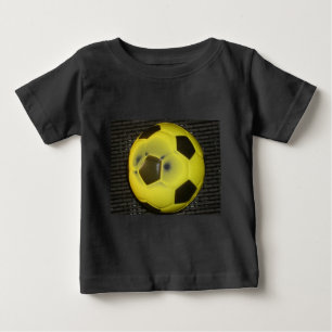T-shirt Pour Bébé Football Jaune et Noir (Football)