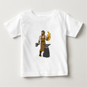 T-shirt Pour Bébé Forgeron grec d'un dieu de Hephaestus